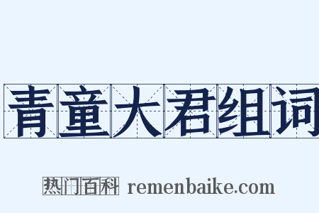 青童大君组词是什么意思的图片